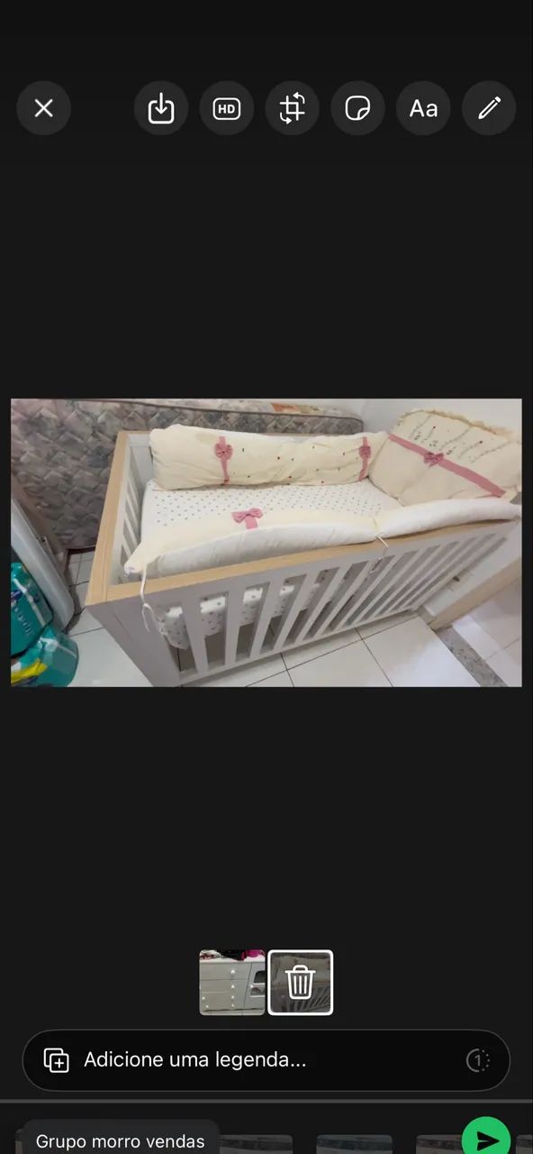 Vendo berço com cômoda 