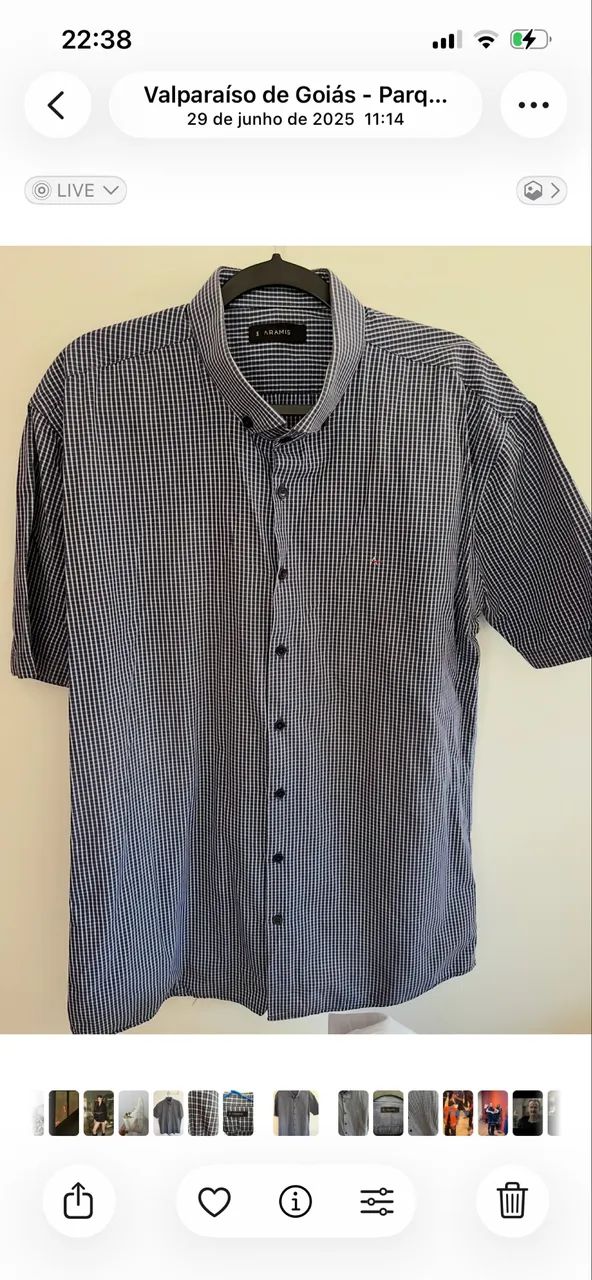 CAMISA ARAMIS GG (RETIRADA EM VALPARAÍSO)