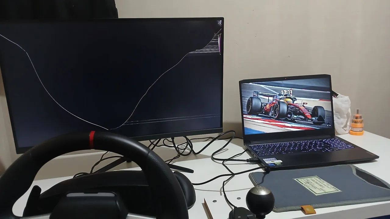 Monitor Gawfolk avariado 27" polegadas 2K - Foto 2