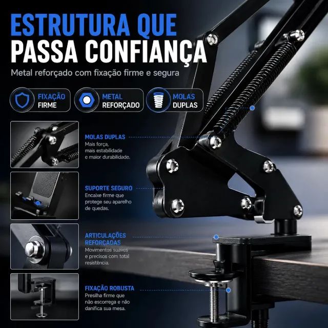 Braço articulado para tablet e celular - Foto 2