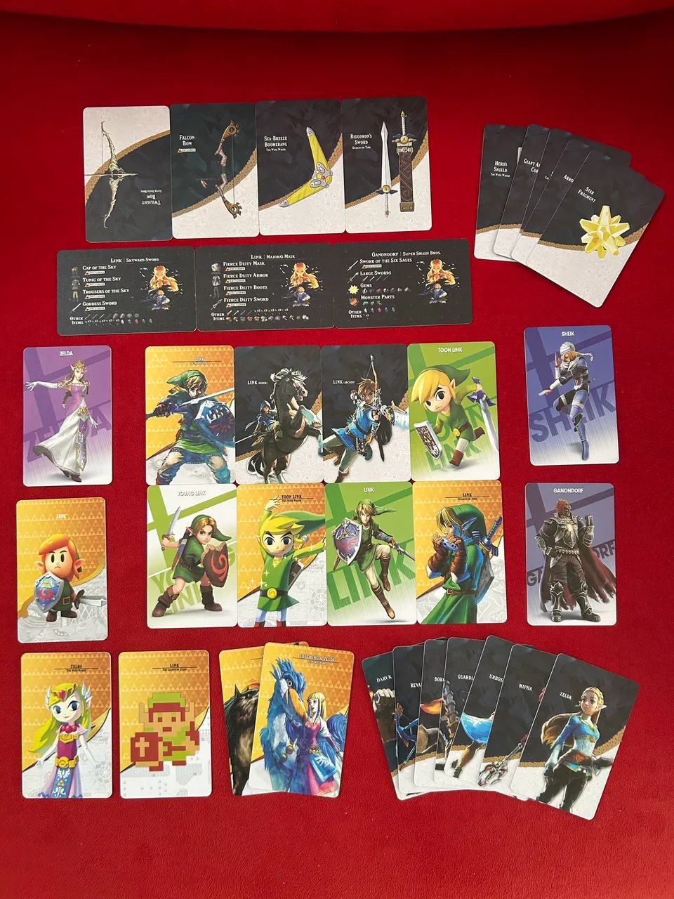 Amiibo cards Zelda