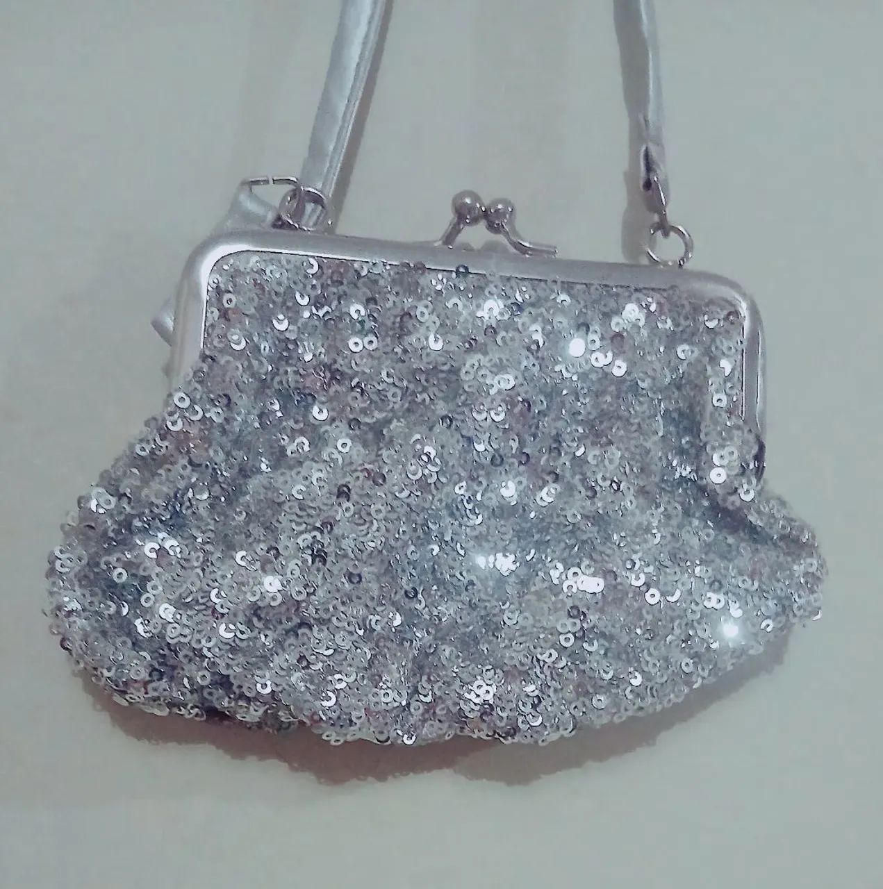 Clutch Vintage Paetês  - Importada e Quase Nova