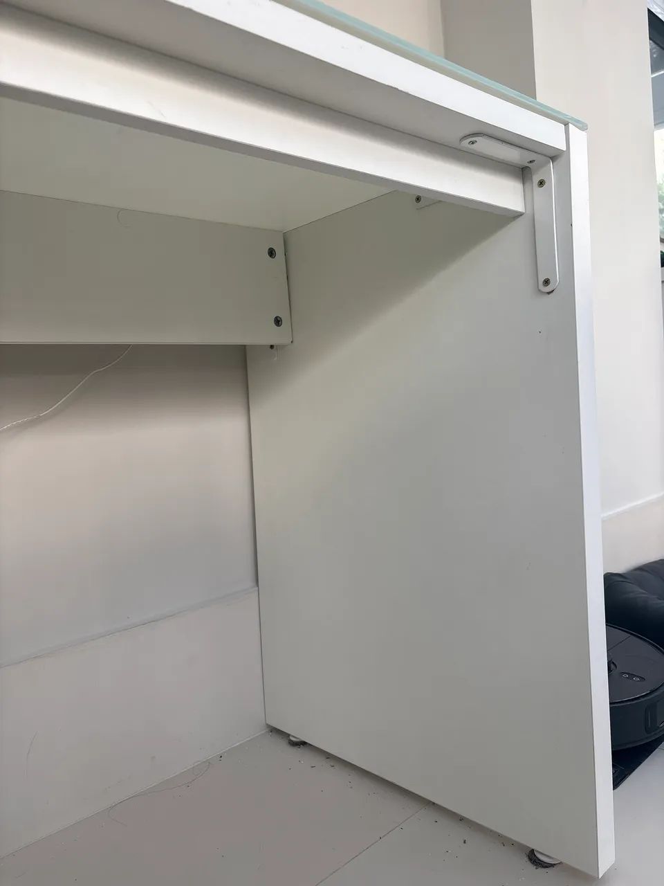 Aparador Branco com Vidro Leitoso - Foto 4