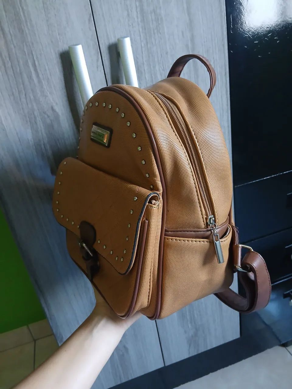 Bolsa marrom caramelo ( usada)