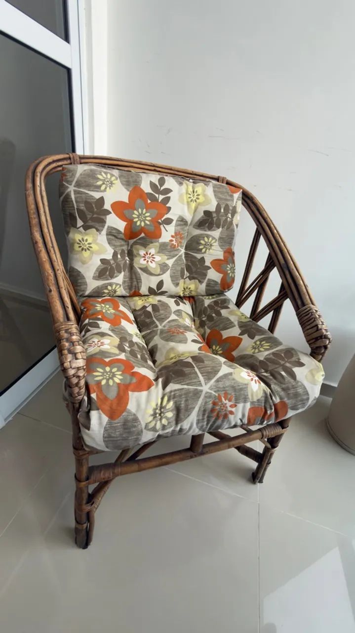 Conjunto de Estofado para varanda em bambu 