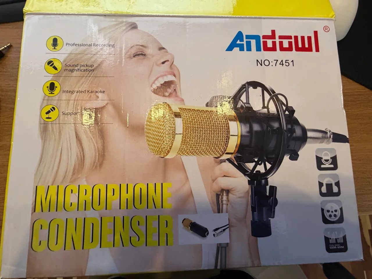 Kit microfone bm 800 pop filter