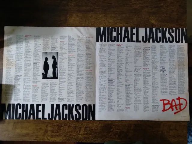 Capa Encarte Original Vinil LP Michael Jackson Bad (Sem o Disco) - Foto 2
