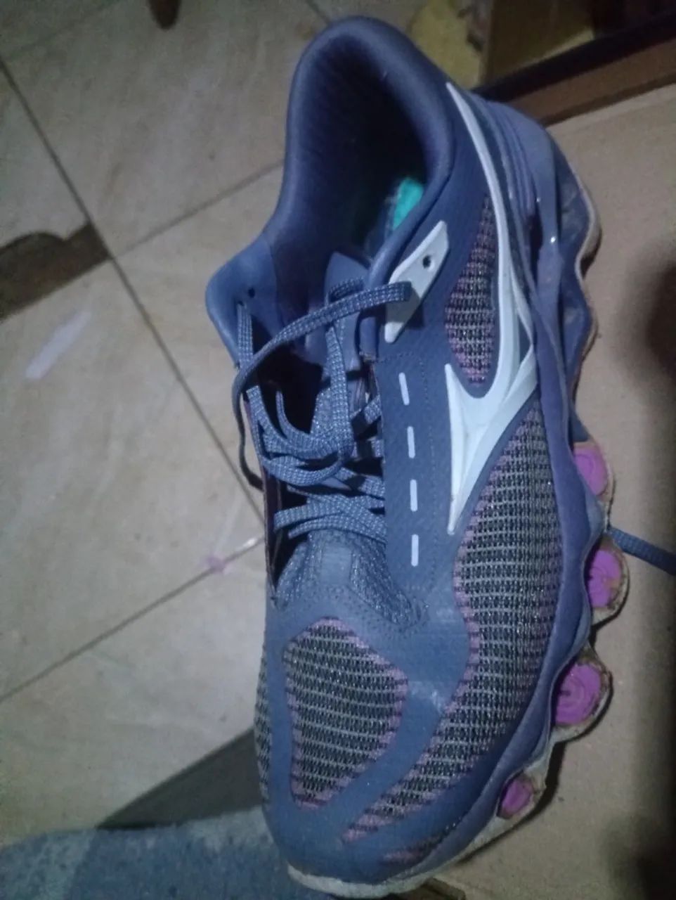 MIZUNO PHOPHECY 15 CINZA E ROXO  - Foto 2