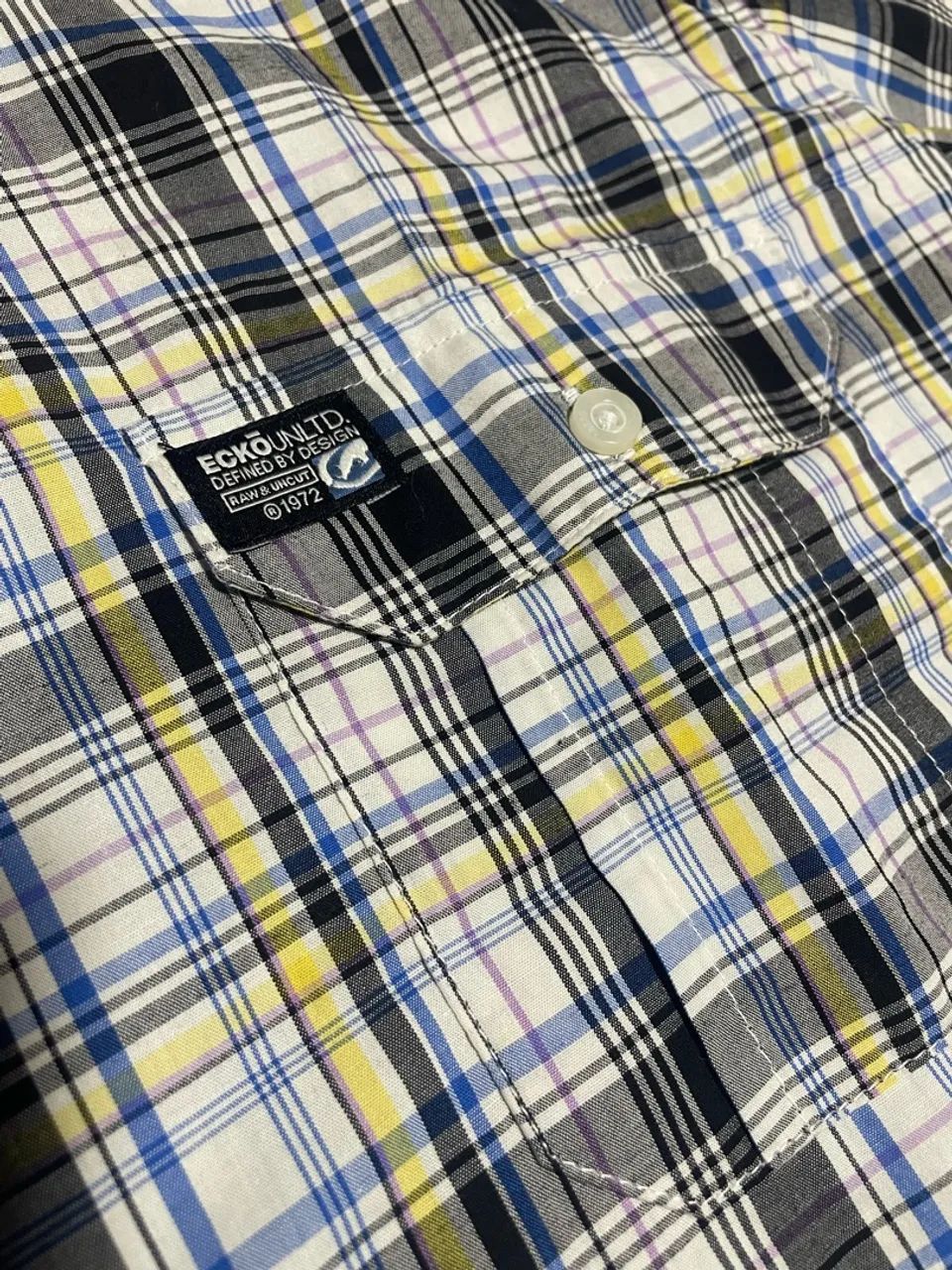 Camisa Xadrez ECKO Unltd Manga Curta - XL - Foto 4