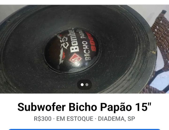 Subwofer bicho papão 800wats