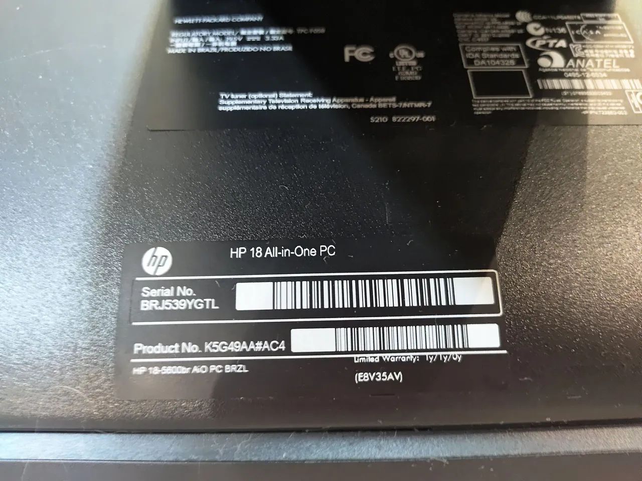 Computador de mesa integrado HP  - Foto 3