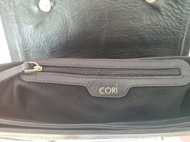 Bolsa em couro alça de mão e transversal CORI - Foto 5
