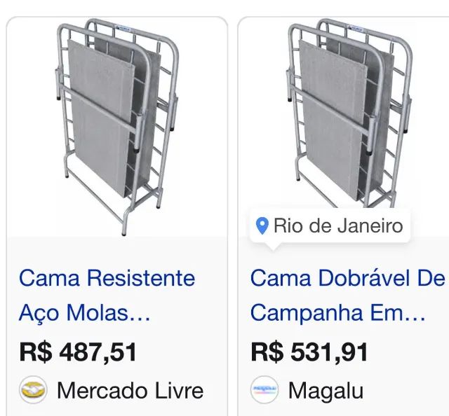 Cama dobrável de molas / solteiro  - Foto 4