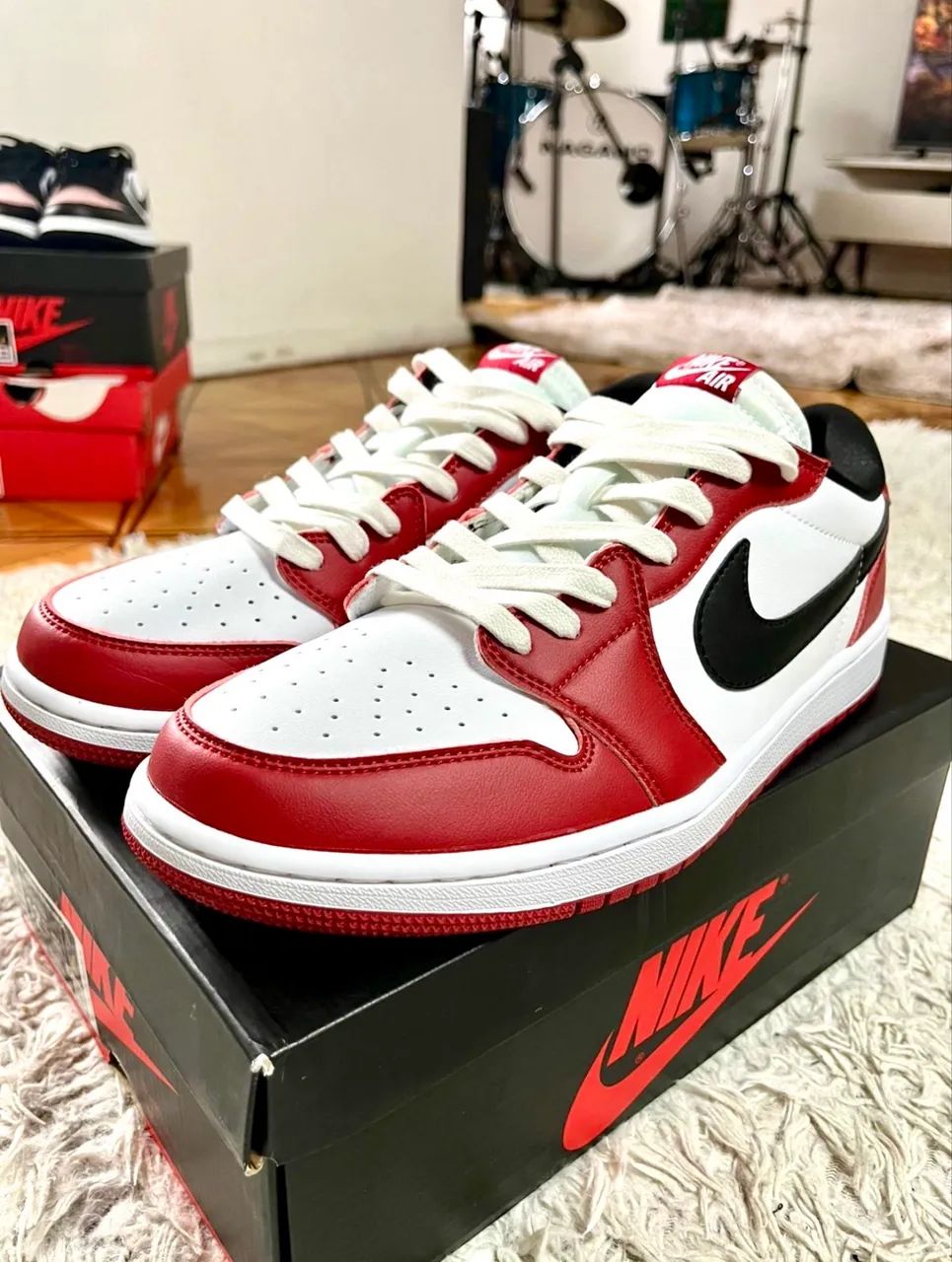 Nike Air Jordan 1 Retrô Low Chicago - Calçados - Cancela Preta