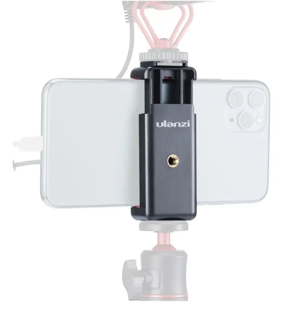Suporte Adaptador Celular Sapata Luz Microfone Ulanzi St-07