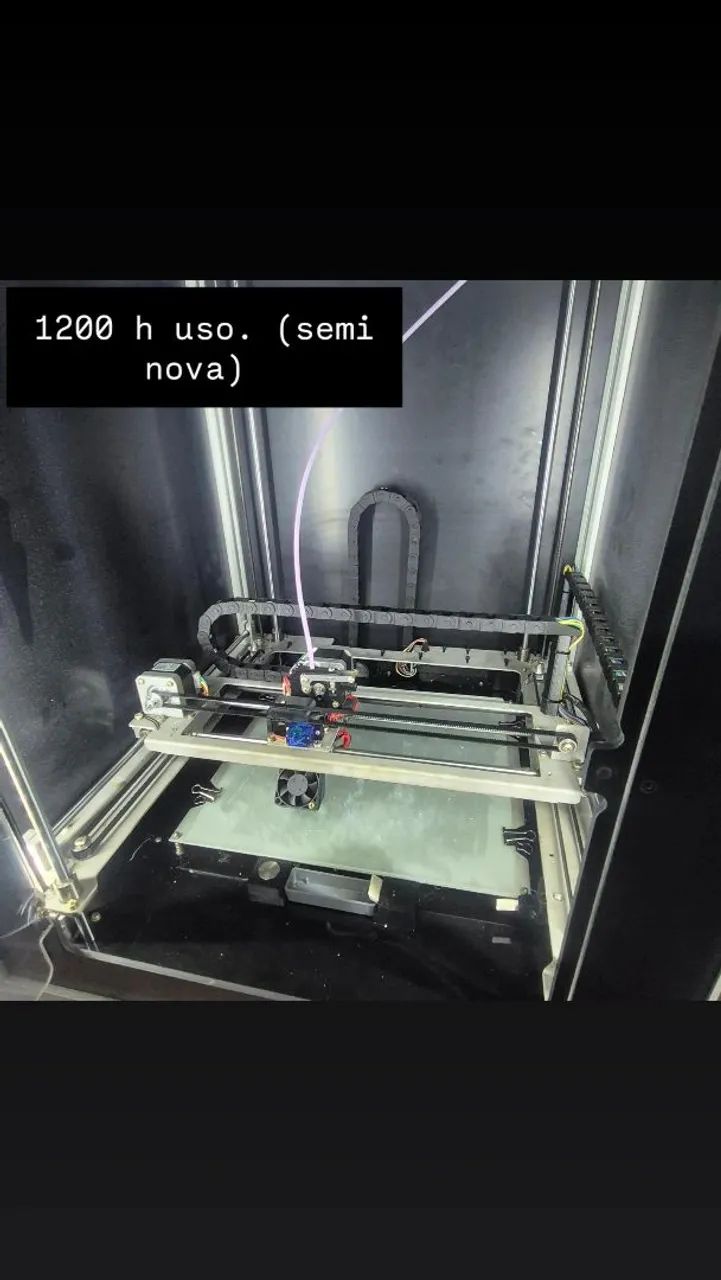 Impressora 3D Sethi S3. ÓTIMO ESTADO. ( mesa estática e fechada)  - Foto 3