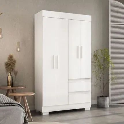 Guarda roupa 4 Portas - Entrega Grátis 