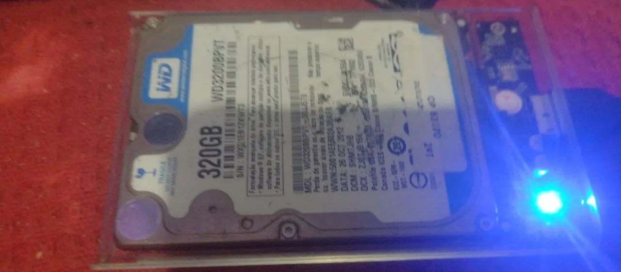 HD notebook 320gb saúde 100%65126769583362120