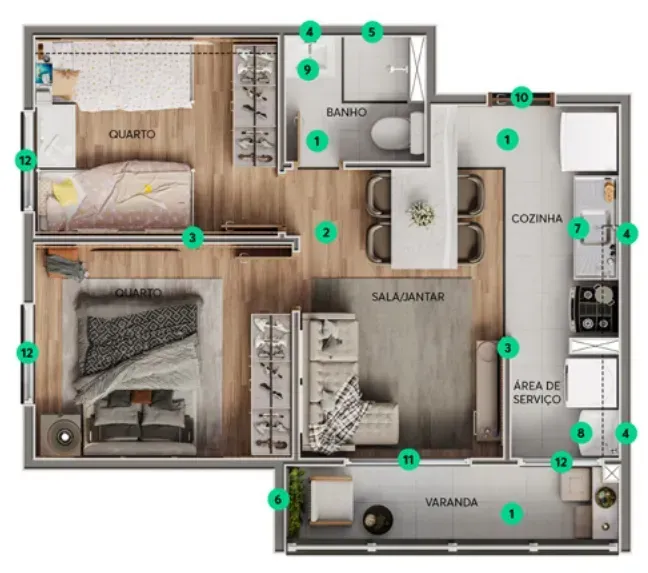 PLANTA 36m²