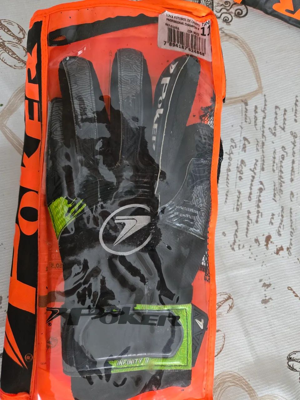 Luva Futebol De Campo Profissional Infinity li 01133 Tamanho 11 - Foto 2