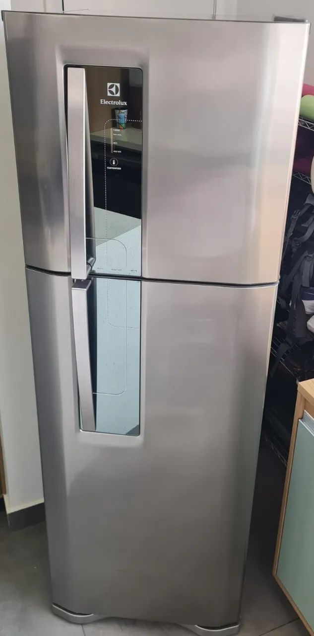 Refrigerador Electrolux Frost Free 382l DF42X Inox Usado