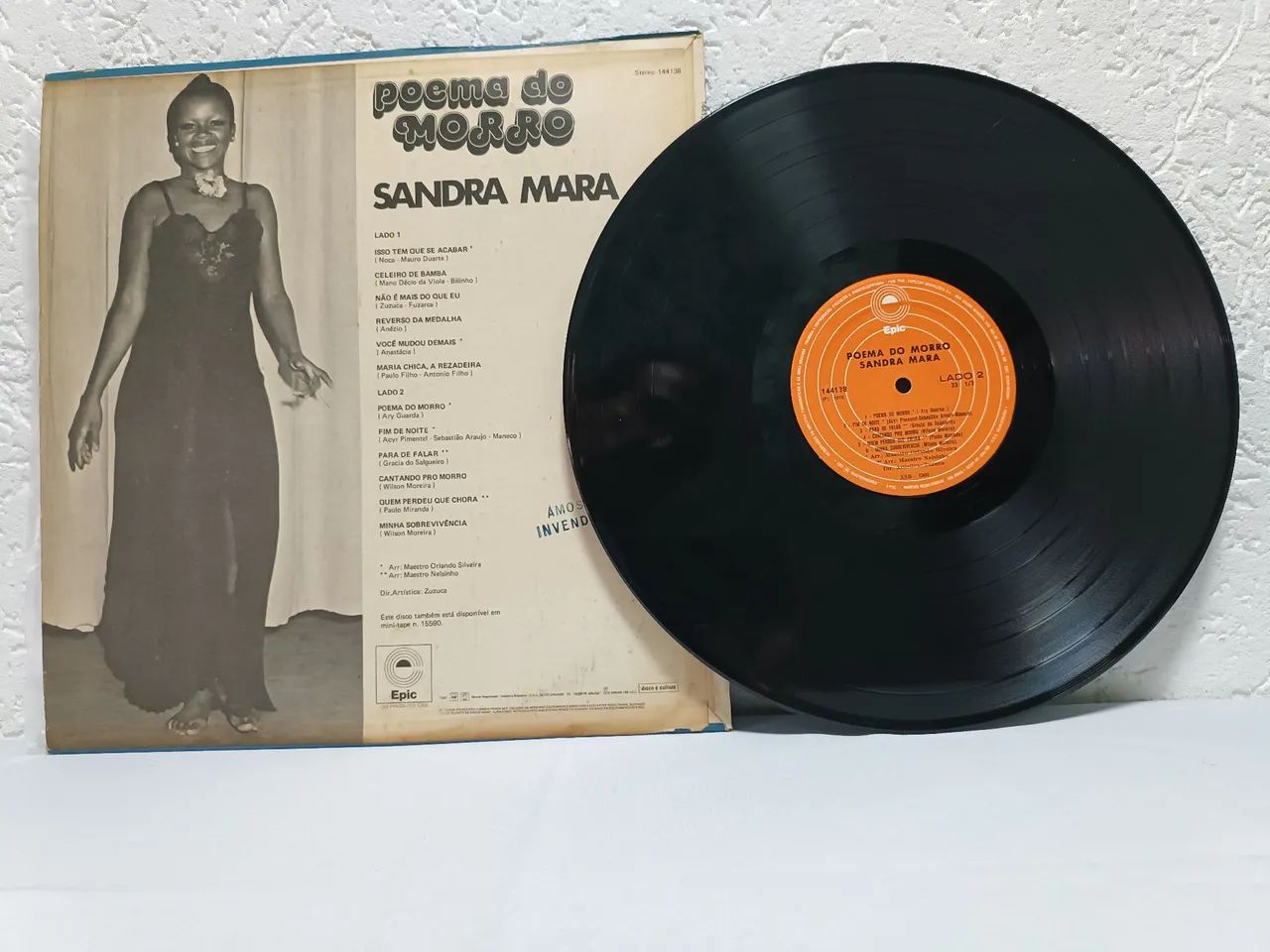 Sandra Mara Poema do morro LP  - Foto 4