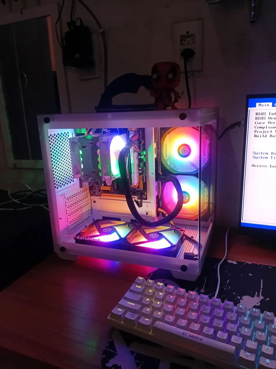 Gabinete Aquario Branco com 4 Fans