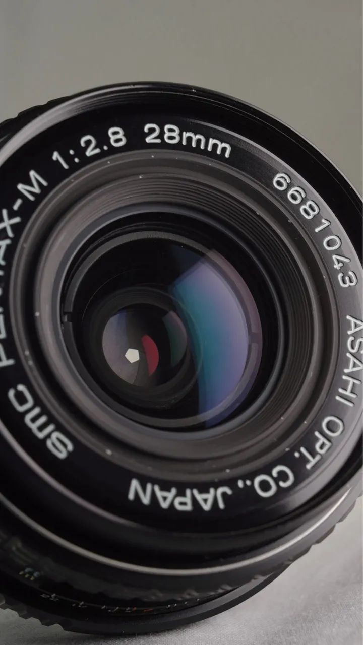 SMC Pentax M 28mm f2.8. Grande angular - Acessórios para Câmeras e