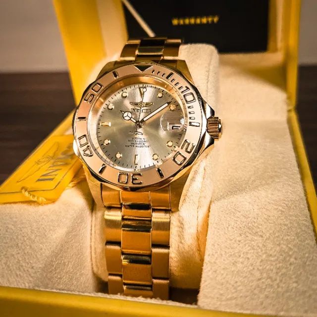Relógio Invicta Pro Diver 9010 Dourado (Full Gold) Automático | NH35A | 40 mm - Foto 2
