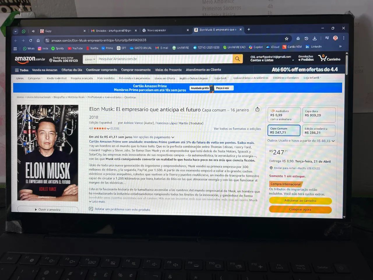 LIVRO ELON MUSK  - Foto 3