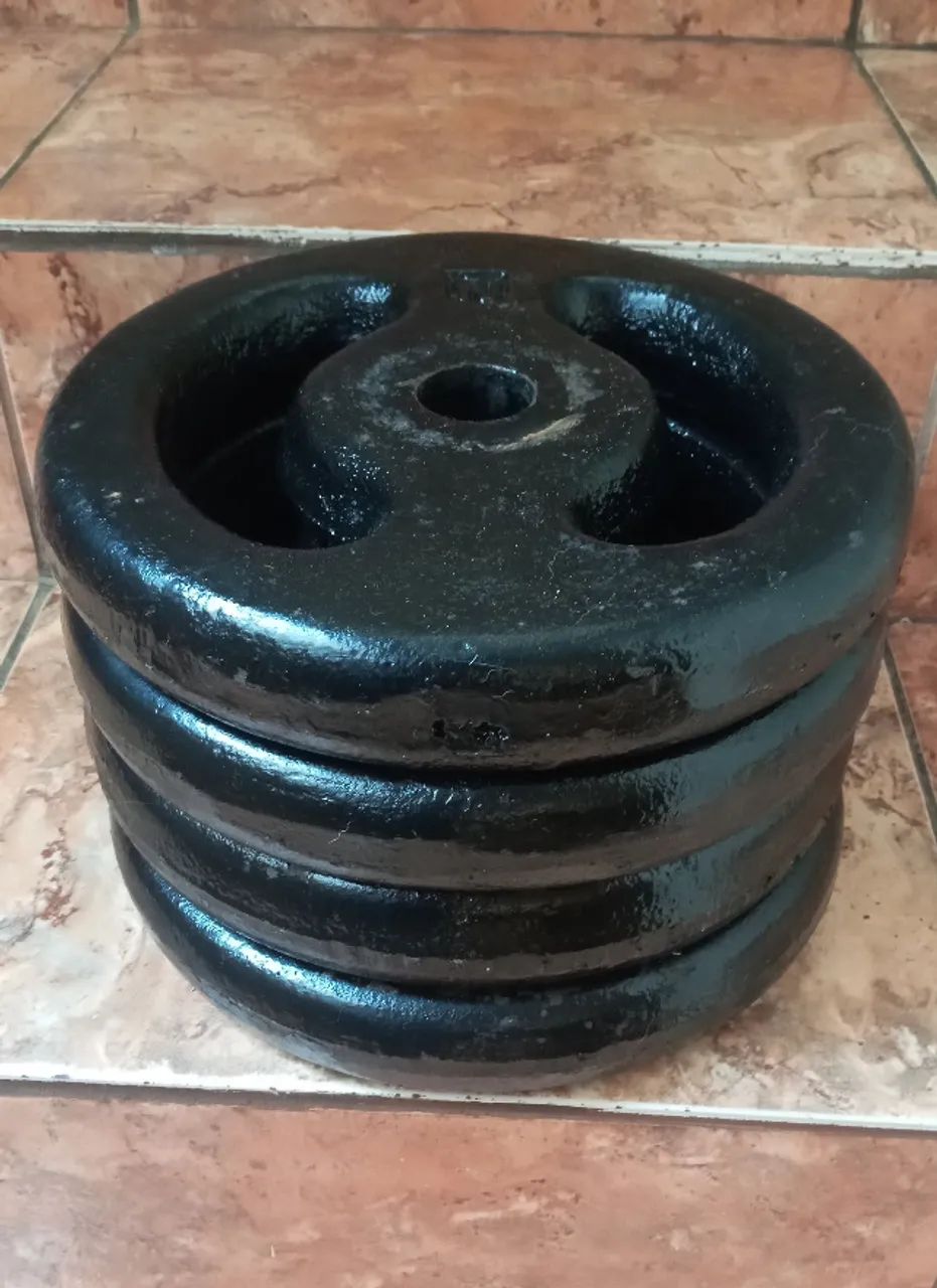 4 anilhas 10 kg
