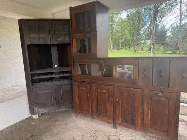 Jogo de Salão de Festas Rústico (Mesa e Balcões) - Foto 2