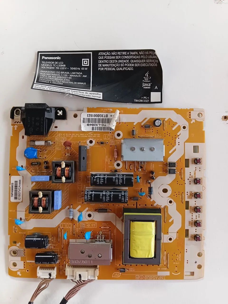 Placa fonte Panasonic TC-L32B6B.