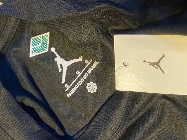 camiseta jordan brasil preta g - Foto 3