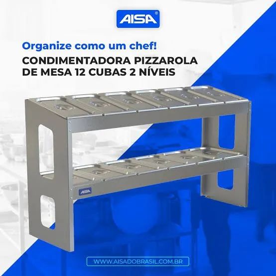 Condimentadora pizzaiola aisa nova - Foto 2