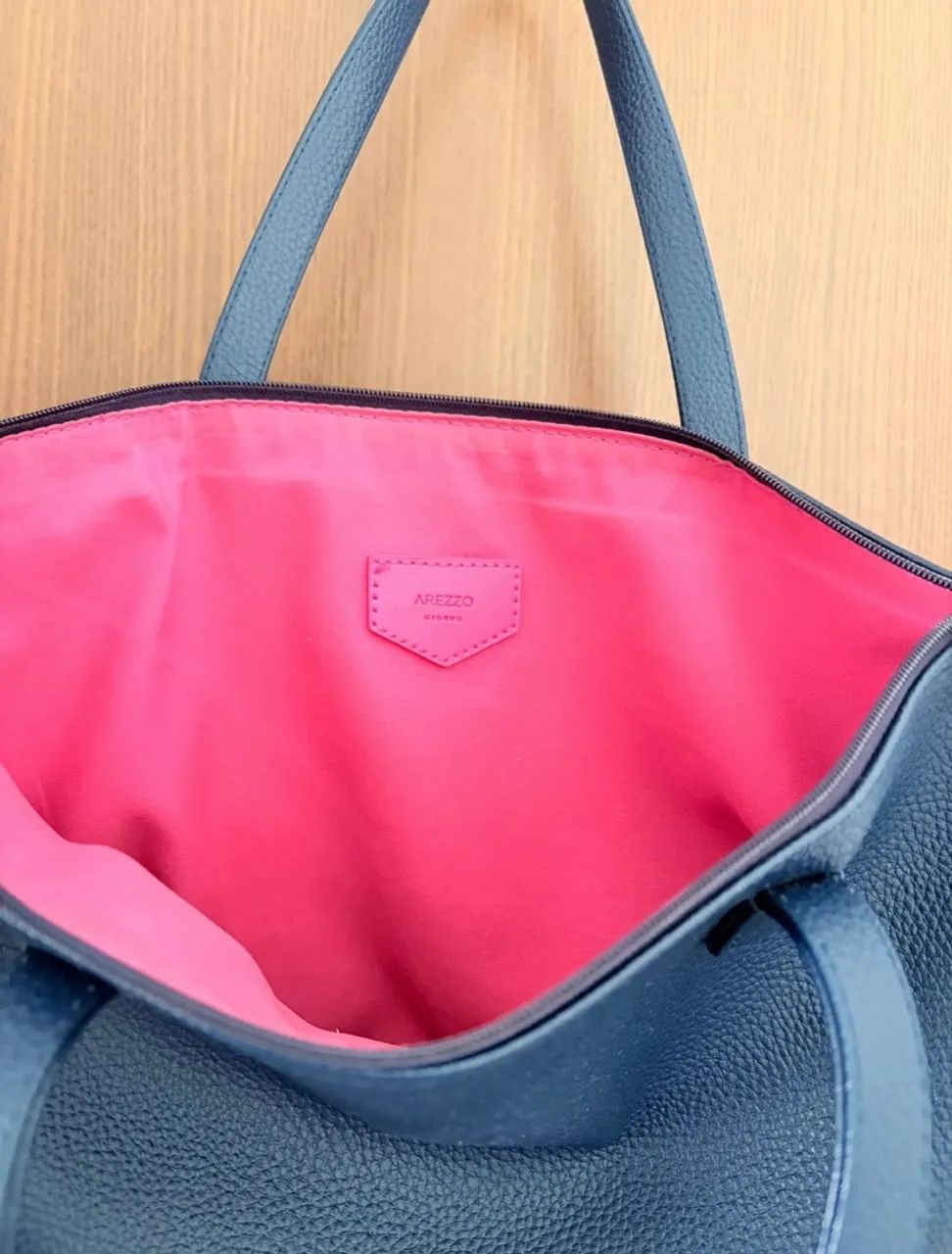 Bolsa tote azul marinho arezzo - Foto 4