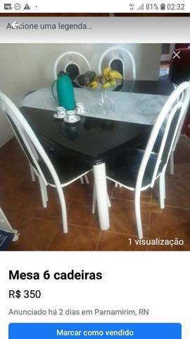 Mesa bem conservada