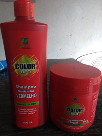 Vendo shampoo e máscara matizadora RED - Foto 2