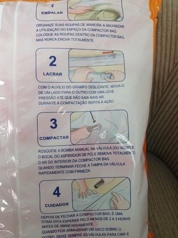 Saco A Vácuo para organizar roupas Kit 6 unidades - Foto 5