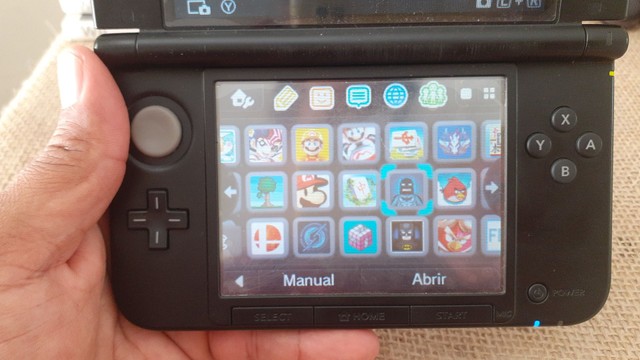 Nintendo 3DS XL desbloqueado com cartão 64 gigas