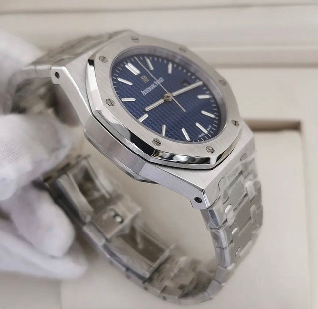 Relógio Audemars Piguet Azul com Caixa - Foto 3