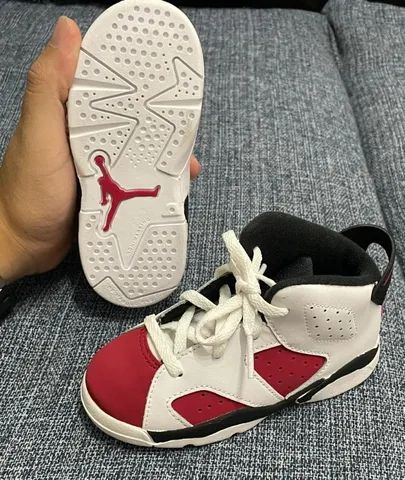 Tênis Air Jordan 6 Carmine Infantil 100% Original - Foto 4