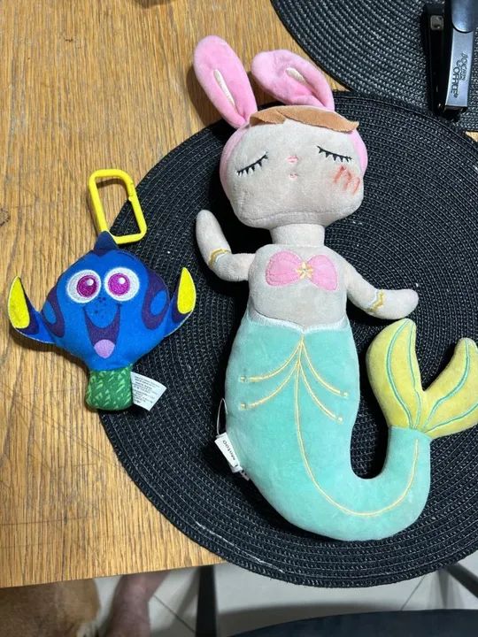 kit maio infantil dourado ariel 6 + pelucias (disney) - Foto 5