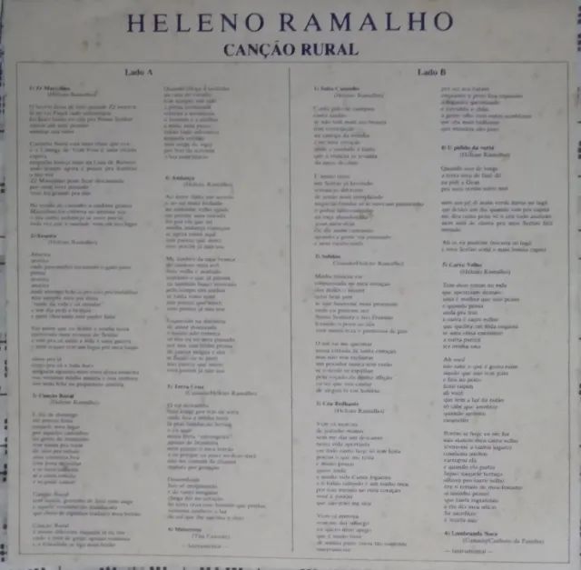 LP-Disco vinil-Heleno Ramalho-Cancao Rural-Ano 1992-Com Encarte - Foto 4