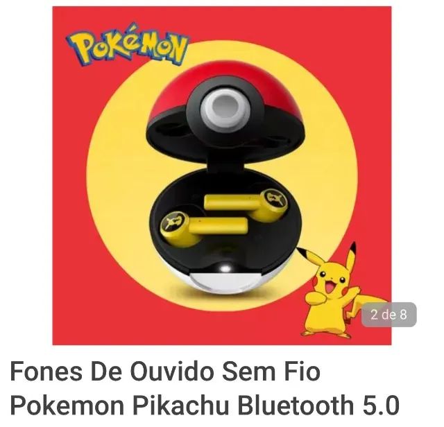 Fone de ouvido in-ear sem fio Razer Pokemon Edition