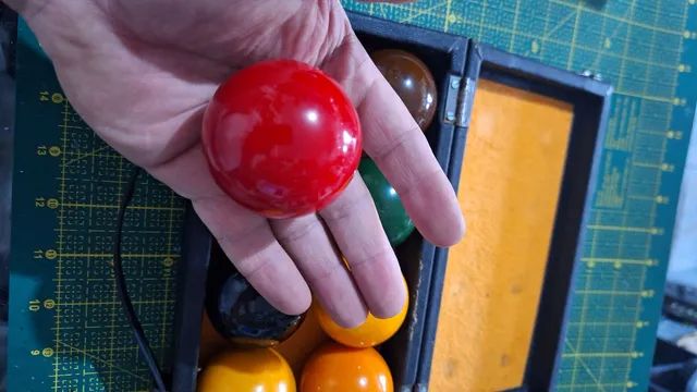 Jogo De Bolas 54mm Regra Brasileira Com Estojo Sinuca Bilhar - Foto 4