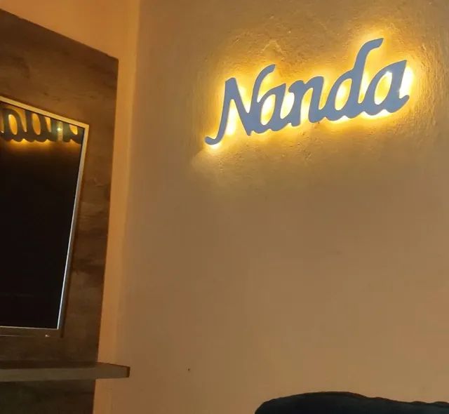 Nome iluminado sem fio, personalizado 