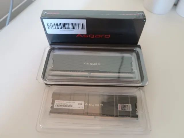 2 Memorias de 8gb 3200mhz Asgard com Rgb. - Foto 4