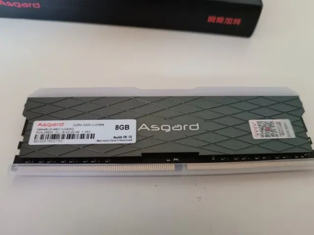 2 Memorias de 8gb 3200mhz Asgard com Rgb. - Foto 3