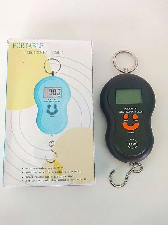 Balança Suspensa Gancho Portátil Visor Digital Pesa Até 50kg - Foto 2